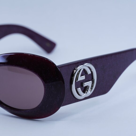 Gucci GG1696S 003 Sunglasses Violet Glitter Frame, Violet Lenses - Lowest Price! main image 7